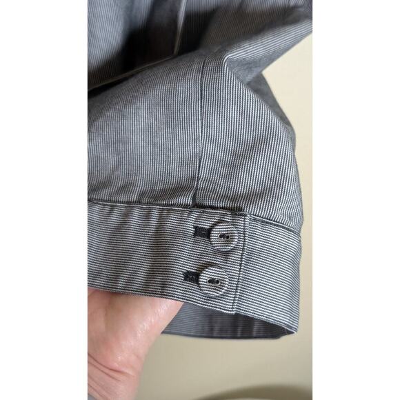 APOSTROPHE Women's BlackWhite Striped Cropped Flat Front Pants - SIZE 20W - Picture 3 of 9